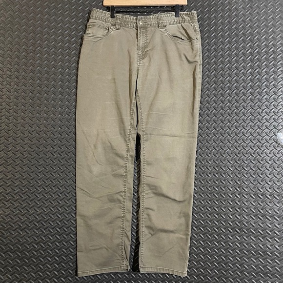 prAna Green Slim Fit Outdoor Pants Men's Size 36X32 - Picture 1 of 8
